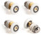 SPDYCESS Ruedas Excéntricas para Puerta de Ducha 4 Pcs, 20mm Rodamientos Mampara Ducha Recambio, para Puerta Corredera de Cristal Baño