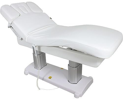 Massageliege L02249H Weiß mit 4 Motoren & Heizung