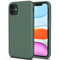 TAXXOE Silicone Case with iPhone 11 Case Soft Ultra Slim Protective Shockproof Liquid Silicone Phone Case,Anti-Scratch Microfiber Lining，6.1 inch-Cangling Green