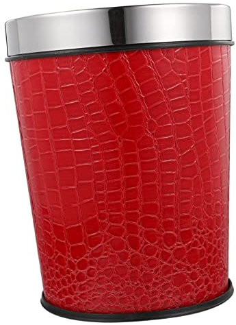 Cabilock Poubelle Vintage En Métal Robuste Sans Couvercle Pour À Coucher Salle De Bain Style Rustique