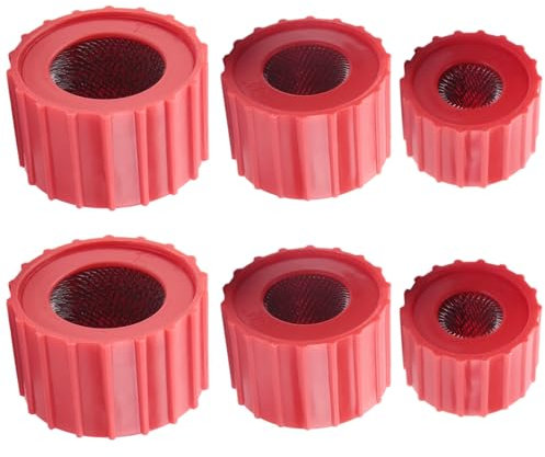 FutureHight Lot de 6 brosses de nettoyage pour tuyaux en cuivre, taille pratique, pour plombier, brosse de nettoyage pour tuyaux en cuivre, 3 tailles