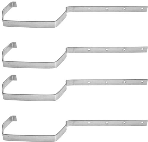 Hemobllo Gutter Bracket - 4 Pcs 200mm Rain Gutter Bracket Heavy Duty Iron Gutter Roof Rack Metal Rain Gutter Support Rain Gutter Accessories Garden Gutter Roof Bracket Rain Gutter Holder