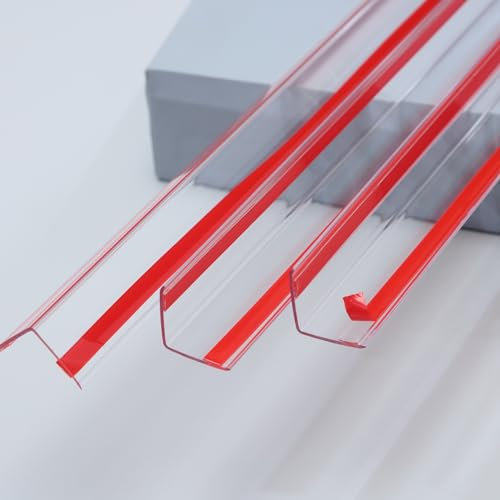 Angle de 90°L Transparent Peel - Colle Angle pour la Protection et la décoration de la Plaque de Base de l'armoire de Cadre de Porte Murale, 1,2m x 3cm (3 pièces)