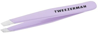TWEEZERMAN Mini pince à épiler (pointes inclinées, épilation des sourcils, qualité professionnelle, acier inoxydable), Lavande (Amazon Exclusif)