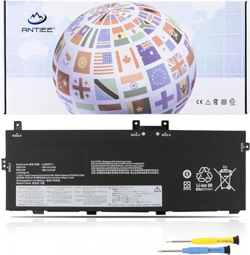 ANTIEE L20M3P71 L20C3P71 L20L3P71 L20D3P71 Akku für ThinkPad X13 Yoga 2nd Gen 2021 3rd Gen 2022 Gen 2 20W8 20W9 Gen 3 21AW 21AX ThinkPad P16 Gen 1 21D6 21D7 X13 Yoga G2 20W80007Z 4570mAh