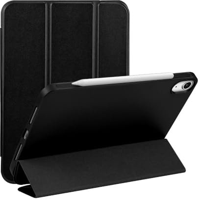 EVETANE Etui Smart Cover à Rabat avec Support pour iPad Air 6 (m2) Et iPad Air 7 (m3) 11 Noir