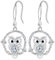 Hifeeled Eule Ohrringe Damen 925 Sterling Silber Lange Ohrringe für Frauen Original Schmuck Geschenk