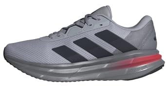 Adidas Homme Galaxy 7 Running Shoes, Halo Silver/Aurora Ink/Grey, 45 1/3 EU