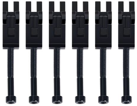 Banworks Sella del Ponte Tremolo a Doppia Bloccaggio, Guide per Corde Whammy | Guide per corde con selle bloccate per ponte tremolo Floyd Rose, confezione da 6 JT/SDXM-01 nere