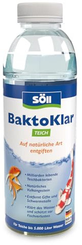 Söll BaktoKlar Teich 500 ml - hocheffiziente Bakterienkulturen, binden Schwermetalle, biologischer Schadstoffabbau