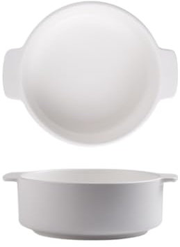 Ciotole per Cucina Semplice Zuppiera A Doppia Orecchie, Zuppiera In Ceramica For Uso Domestico, Ciotola Grande Ciotole di Pasta(1)