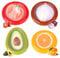 4 Stück Silikon Frischhaltebehälter, Wiederverwendbare Aufbewahrungsboxen Für Obst Und Gemüse, Frisches Food Container Passen Avocados, Zwiebeln, Tomaten, Zitronen, äpfel, Knoblauch Und Mehr