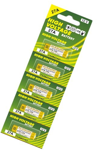 ULIJTH Batterie alcaline 27A 12V 5pcs/pack L828/UM27A/27AE/K27A/8LR732 Set di batterie a secco per campanelli torce