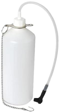Klaisy Bremsflüssigkeit Reservoir 1L Bremsblutflasche Mit 60 cm Schlauch Und Allgemeines Gummi Adapter Bremsblutungsgerät