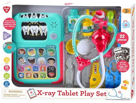 Playgo Spielzeug Röntgenfoto Set - 22-teiliges Arzt-Rollenspiel Set