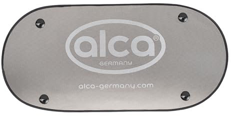alca® Auto-Sonnenschutz 50x100 cm Autofenster Sonnenblende UV Schutz Befestigung mit Saugnäpfen an Scheibe Sonnenschutz Auto Pkw LKW Babys Kinder