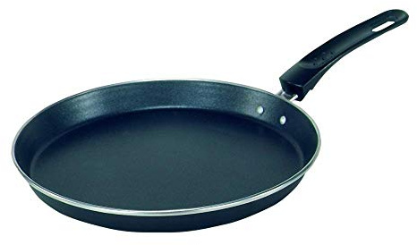 Krüger Emaille Crêpespfanne Ø 28 cm | Antihaft | Induktionsgeeignet | Antihaft-Versiegelung | Für Crêpes & Pfannkuchen | Für alle Herdarten | Leicht zu reinigen | Induktionsgeeignet