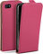 MoEx Custodia a Portafoglio per Apple iPhone 4s / iPhone 4, Pieghevole, Protezione Completa a 360 Gradi, Pelle vegana, Custodia per Cellulare con Chiusura Verticale, Magnetica, Bacca - Fucsia
