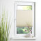 Liedeco® Thermo Plissee verspannt mit Klemmträger / 60 x 130 cm beige/lichtundurchlässig verdunkelnd Blickdicht stufenlos verstellbar und energiesparend/leichte Innen-Montage ohne Bohren