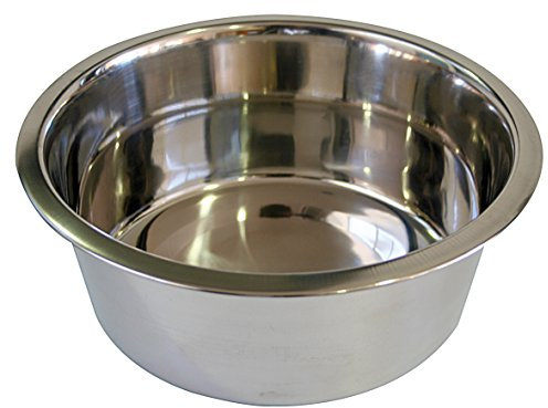 Croci Dos - Gamelle pour Chien en Acier Inoxydable, Capacité 1,9 L, Hygiénique et Durable, Récipient pour Nourriture et Eau, Va au Lave-Vaisselle, Diamètre 21 cm