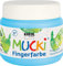 KREUL 23113 - Mucki leuchtkräftige Fingerfarbe, 150 ml in hellblau, auf Wasserbasis, parabenfrei, glutenfrei, laktosefrei und vegan, auswaschbar, vermalbar mit Pinsel, Schwamm, Spachtel und Fingern