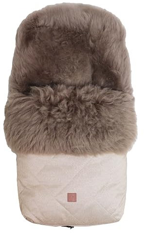 Kaiser Fußsack Nelly Lammfell cappuccino sand melange