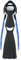 AQUALUNG Unisex-Adult PHAZER Fins, Weiß und Blau, L