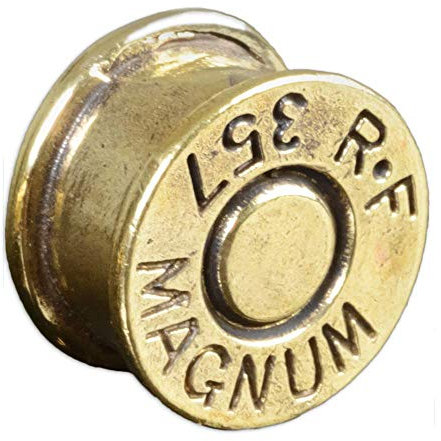 viva-adorno 1 Stück Flesh Tunnel Plug Messing Vintage Look Patrone Gold Größe 10-16mm Z468.D3, 8mm