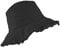 Bucket-Hat Distressed Sonnenschutz gewaschene Baumwolle Strand-Sonnenhut – Sommer breite Krempe (8,1 cm Krempe) Strandkappe (Größe: S-M), schwarz, Einheitsgröße