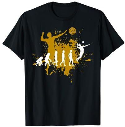 Volleyball Evolution Beach Volleyball Team Volleyballer T-Shirt