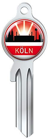BASI Fanschlüssel Schlüsselrohling Schlüsselanhänger Fanartikel Schlüsseldienst City-Key Skyline Köln
