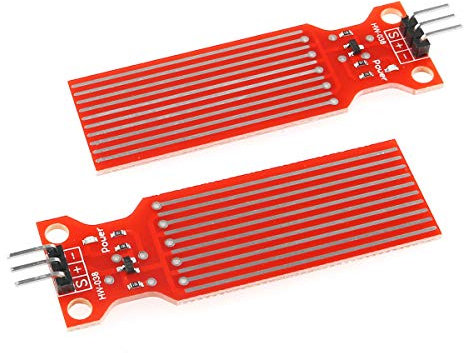 DGZZI Water Level Sensor Module 2PCS Rain Water Level Liquid Surface Height Depth Detection Sensor Module for Arduino Raspberry Pi