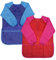 2 Stück Malschürze Kinder 3-7 Jahre, Kinderschürze mit langen Ärmeln, Malkittel Kinder Bastelschürze für Mädchen/Junge, Paint Apron Kids zum Malen Basteln Kochen Backen, Blau & Rot (Klein)