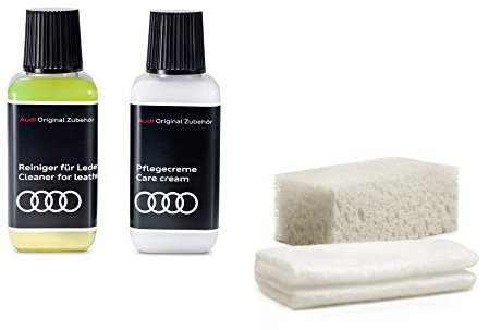 Audi 4L1096372 Lederpflege Lederreiniger Reinigungs-Set 4-teilig, nicht geeignet für Alcantara