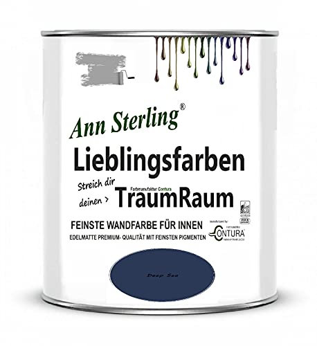 Ann Sterling Wandfarbe Innenraumfarbe Lieblingsfarben Color Farbe Innenfarbe Deckenfarbe (Deep Sea)