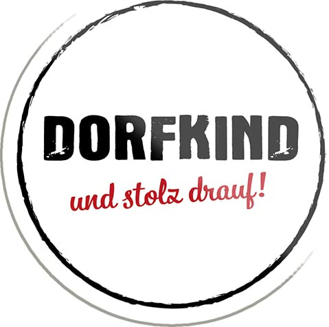 schilderkreis24 – Lustiger Spruch “Dorfkind und Stolz Drauf!“ Magnet Deko Kühlschrankmagnet Humor witzige Dorf Geschenkidee Geburtstag Weihnachten 8x8 cm