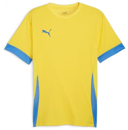PUMA Unisex Teamgoal Matchday Jr Fußballtrikot, Faster Yellow Black-Ignite Blue, 128 EU