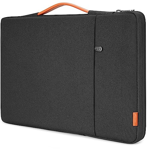 NIDOO Laptop Tasche für 15,6 Legion Slim 7 Gen 6 / ThinkPad T15 P15s E15 L15 Gen 2/16 Inspiron 16 Plus / 16 Legion 7 Gen 6/16 Legion 5i Pro Gen 7 / Neu XPS 17, Schwarz Notebook Schutzhülle Sleeve
