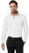 Vincenzo Boretti Herren Hemd bügelfrei 100% Baumwolle Slim-fit Uni-Farben weiß/anthrazit 37-38