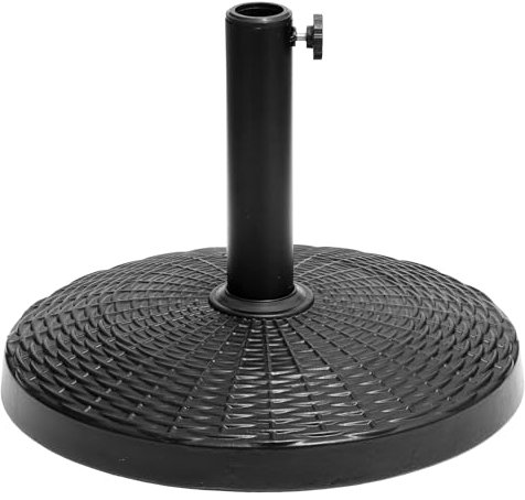 Happy Garden Pied de Parasol Droit QUIMPER Noir - mât de Parasol Compatible de 38 à 48mm