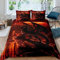 WIKINGER Bettwäsche Drachen 155x220 cm 3teilig Jungen 100% Mikrofaser Sommer Weiche Winter Warm Kinder Bettbezüge mit Reißverschluss 3D Viking Drache Bettbezug mit 2 Kissenbezüge 80x80 cm
