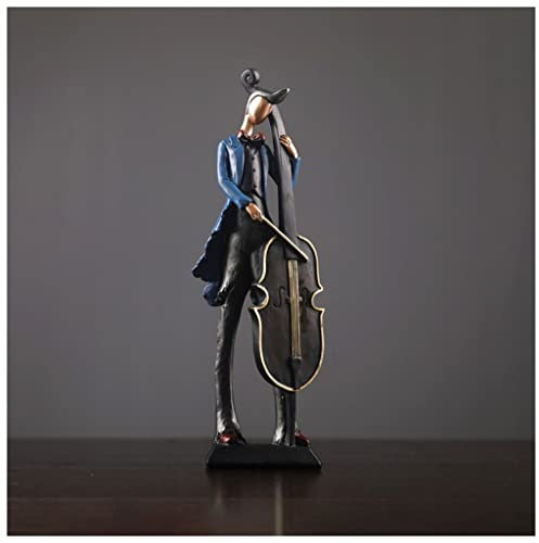 Statuen-Ornamente – Statuen for Heimdekoration, abstrakt, Musik-Dekor for Studio, E-Gitarrenspieler, Statue, Skulptur, Figur, Dekorationen for Wohnzimmer, Schlafzimmer, Büro, Schreibtisch, moderne Mus