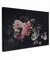MuchoWow© Bilder 90x60 cm Wohnzimmer Deko Modern Wandbild Foto auf Leinwand Bild Schlafzimmer Room Decor Geschenke Blumen - Vintage - Pastell - Schwarz - Rosa - Blumenstrauß