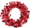 1 Stück Weihnachtsdeko Girlande Lametta Girlande 7,5m je Stück,Kleine Sterne Girlande Weihnachten Draht mit Sternen Deko,für Weihnachtsbaum Zuhause Hochzeit Party Festival Dekoration,Rot