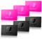 Spyshield RFID Blocker Karte NFC Schutzkarte mit Störsender | Bank-, EC-, Kreditkarte, Reisepass schützen | RFID-Schutz für Cliphalter, Geldbörse (3X Pink u. Black)