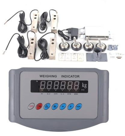 COYWEH 8 Tonnen Fahrzeugwaage LKW Waage Schrottwaage Pferdewaage Viehwaage (0-8000 kg),Messschritte: 1kg,kg-lb-Umrechnung Plattformwaage