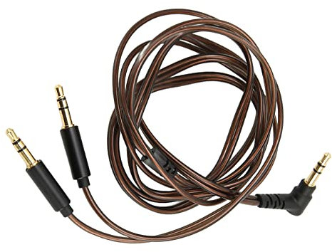 Cable Macho Jack de 3,5 Mm a Doble Conector de 3,5 Mm, Calidad de Sonido sin Pérdidas, Cable Duradero, Dispositivos Compatibles, para Hifiman Sundara, Arya, Ananda