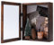 Muzilife 3D Holz Objektrahmen mit Öffnung zum Befüllen 28x35cm Bilderrahmen mit Stecknadeln und Dübel für DIY Display Shadow Box, Geschenk für Familie Freunde Büro, Dunkelbraun