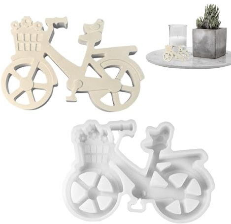 shpuuyy Fahrrad Silikonform, Silikonform Gießform Fahrrad, Silikonformen Fahrrad, Fahrrad Kerzenformen Zum Gießen, Dekorationen Giessform Silikon, Für Schlüsselanhänger