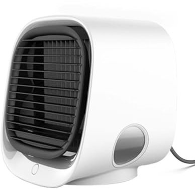 Oribreeze Air Conditioning, Oribreeze Air Cooler, Evaporative Air Cooler, Portable Air Conditioner Fan, Evaporative Mini Air Cooler with 3 Speeds, Personal Space Humidifier Desktop Cooling Fan (White)
